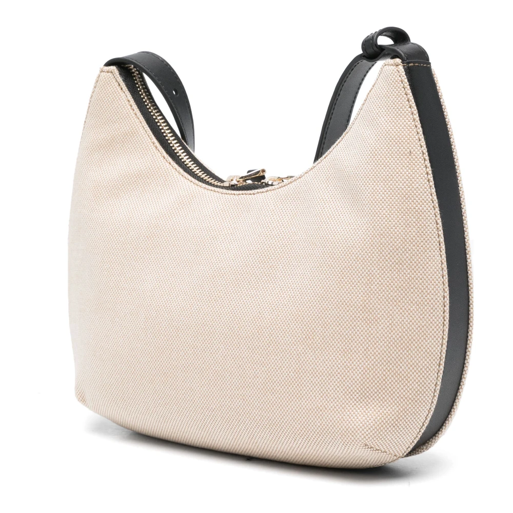 Furla Natuurlijk Zwart Druppel Stijl Handtas Beige Dames