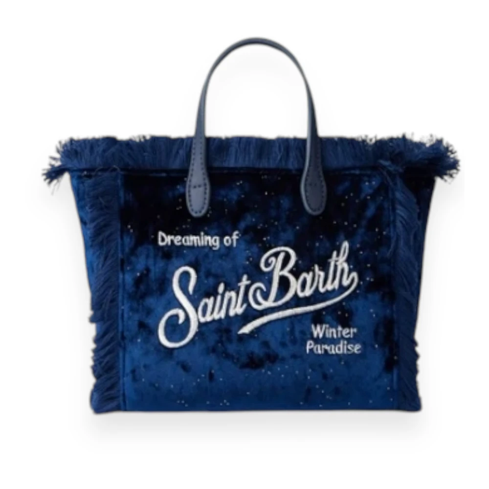 MC2 Saint Barth Velvet Midnight Vanity Mini Tas Blue Dames