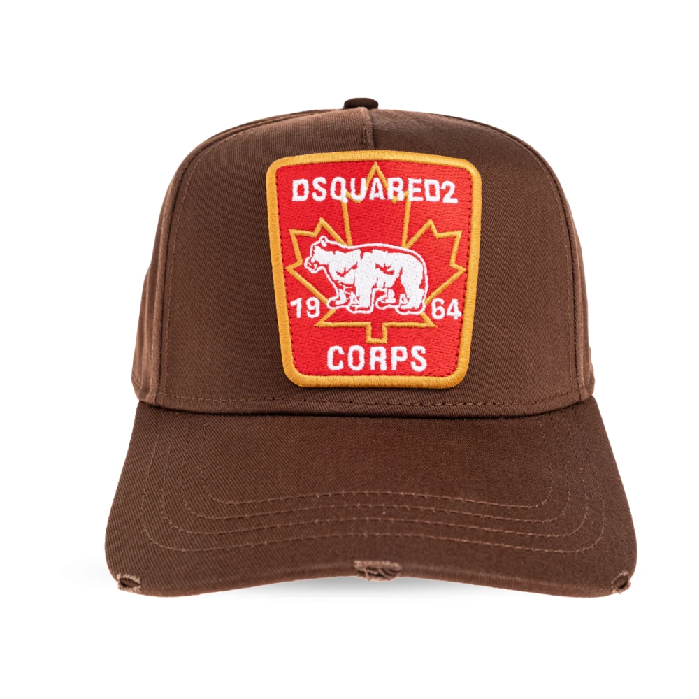 Dsquared2 Men's Brown Hats & Caps, One Size, Baseball Cap