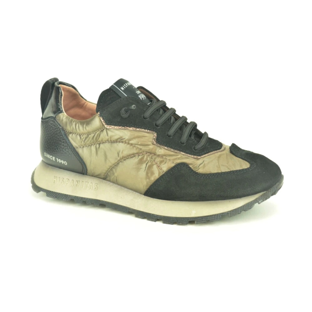 Hispanitas Lycra Runner Stijlvolle Sneakers Dames Schoenen Zwart