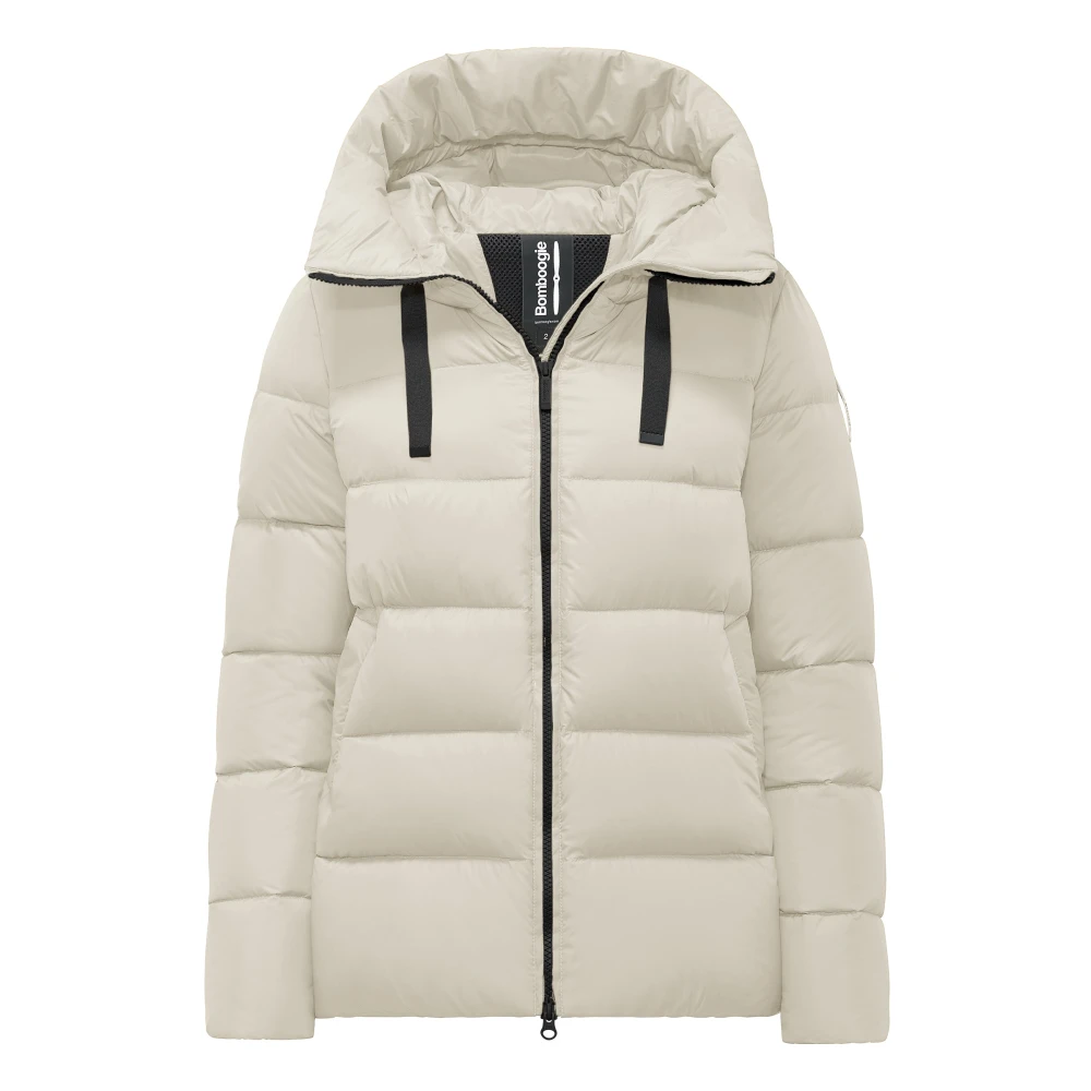 Bomboogie Women's Beige Down Jackets, Xs, Rome Jacket