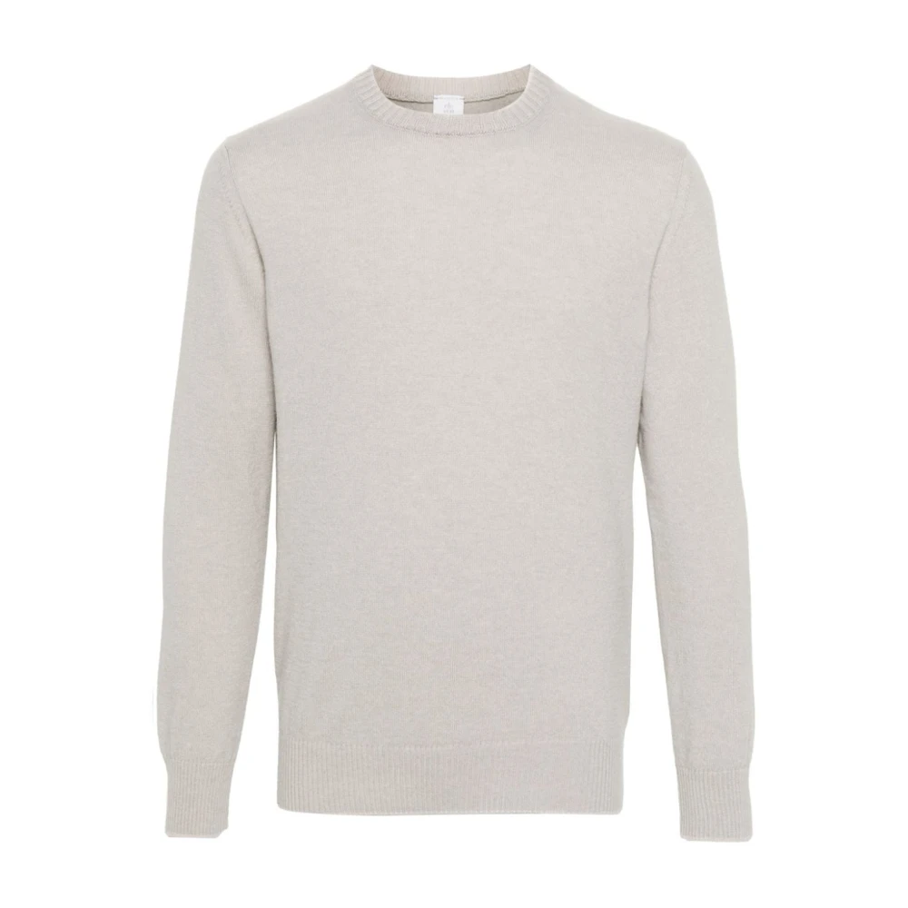 Eleventy Groene Cashmere Casual Sweater Gray Heren