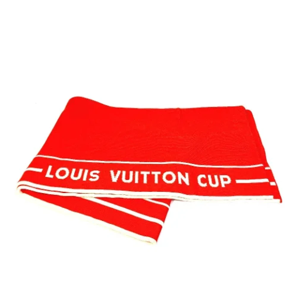 Louis Vuitton Vintage Pre-owned Cotton scarves Orange Dames