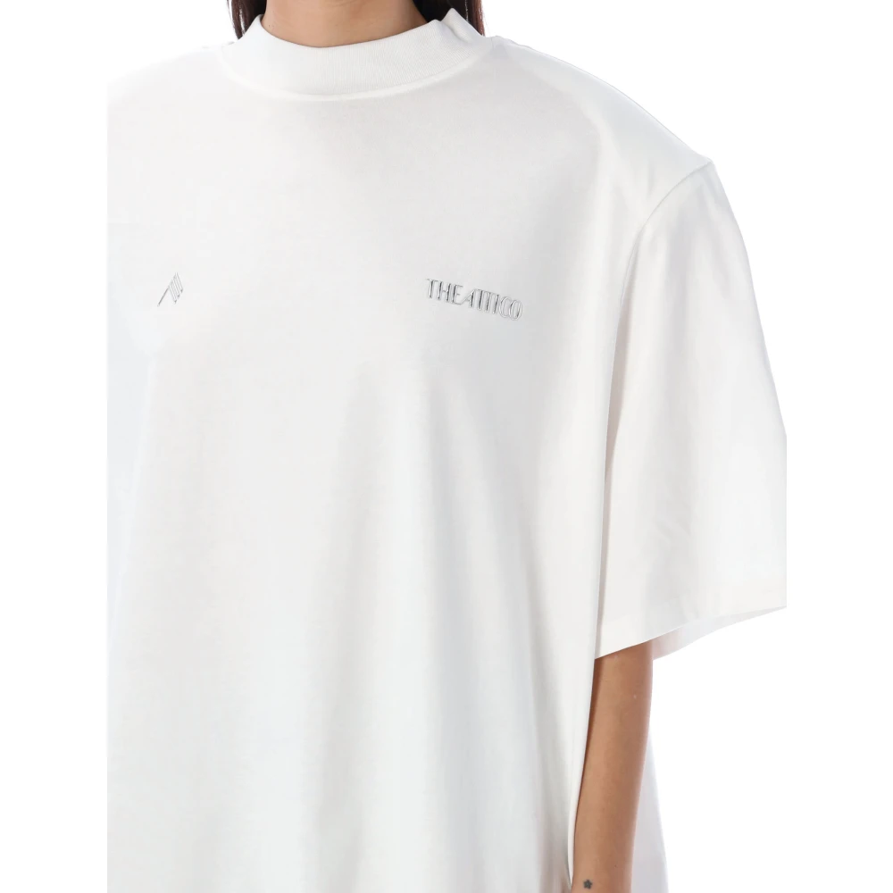 The Attico Kilie T-Shirt Wit White Dames