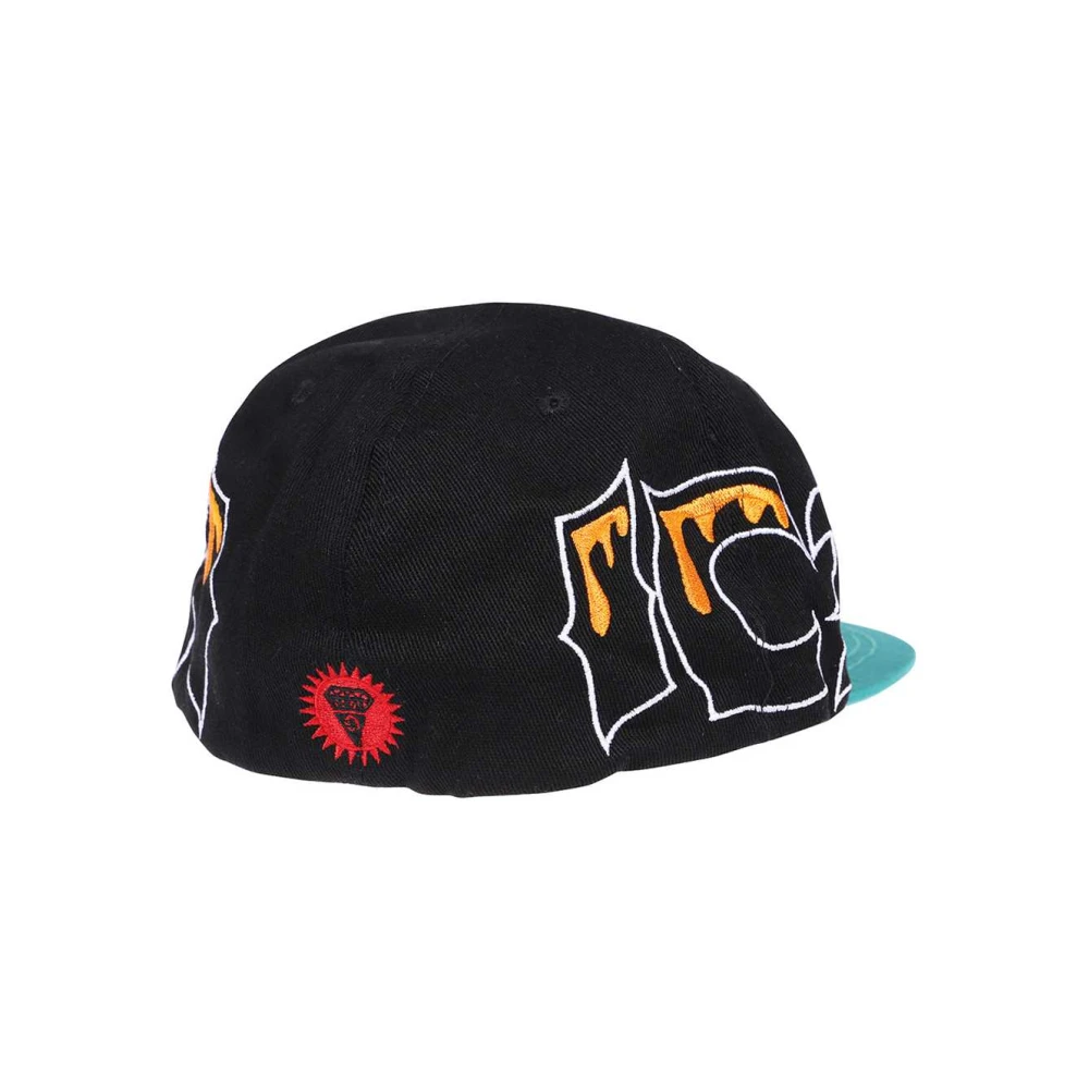 Icecream Baseballpet met platte klep Black Heren