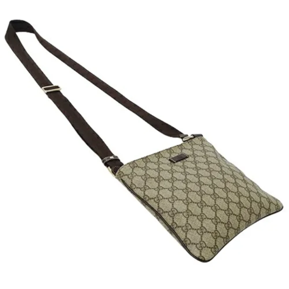 Gucci Vintage Pre-owned Fabric gucci-bags Beige Dames