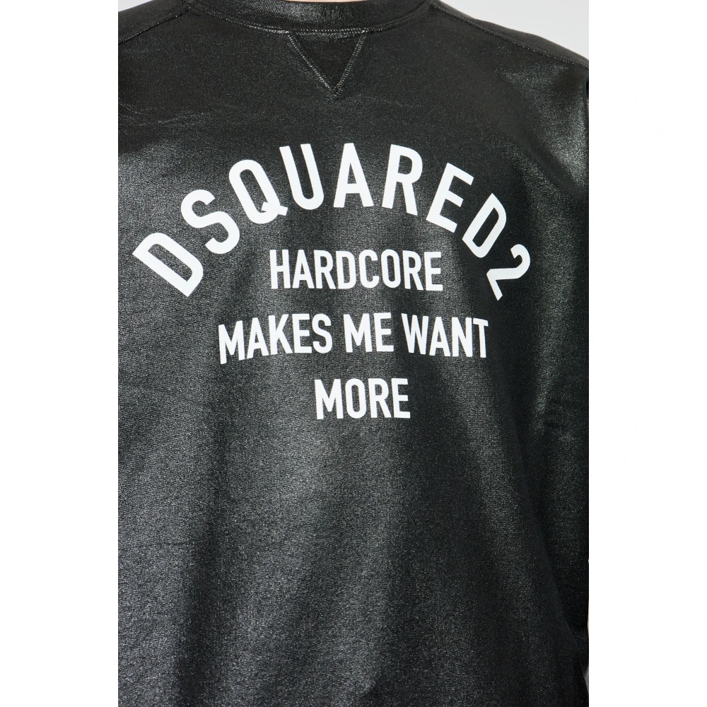 Dsquared2 Sweatshirt met logo Black Heren