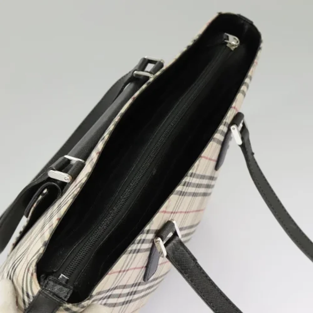 Burberry Vintage Pre-owned Canvas shoulder-bags Beige Dames