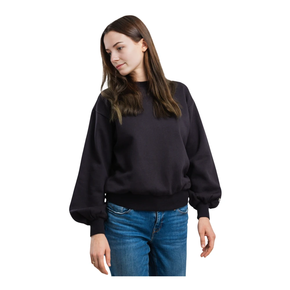 Champion Relaxed Fit Dames Sweatshirt Black Dames