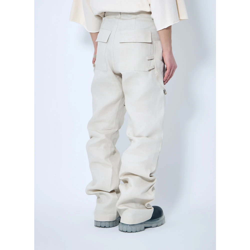 Rick Owens Structured Cargo Pants Beige Heren