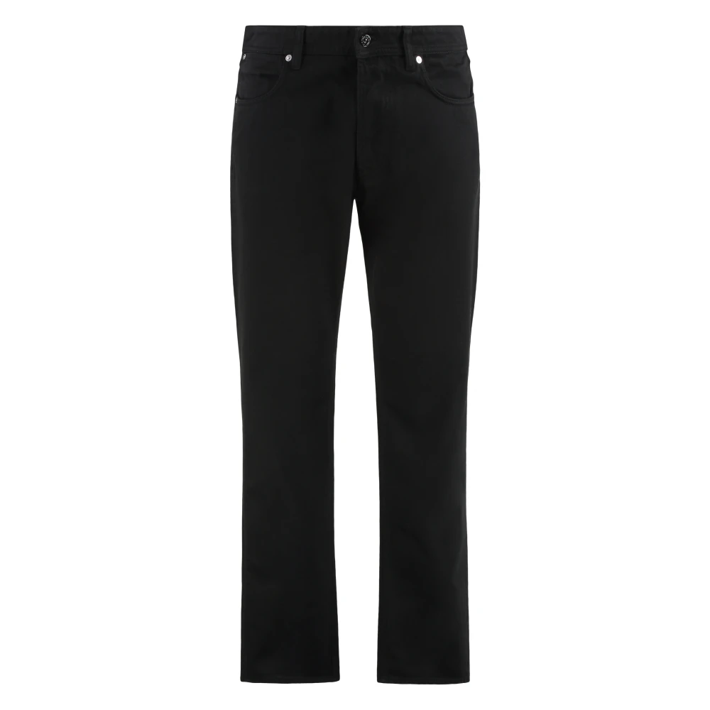 Stone Island Black Straight Fit Jeans, Male, W33, Denim Research Straight Leg Jeans