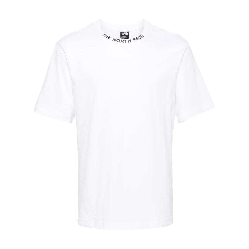 The North Face Witte Zumu Jacquard Geribbelde Kraag T-shirt White Heren
