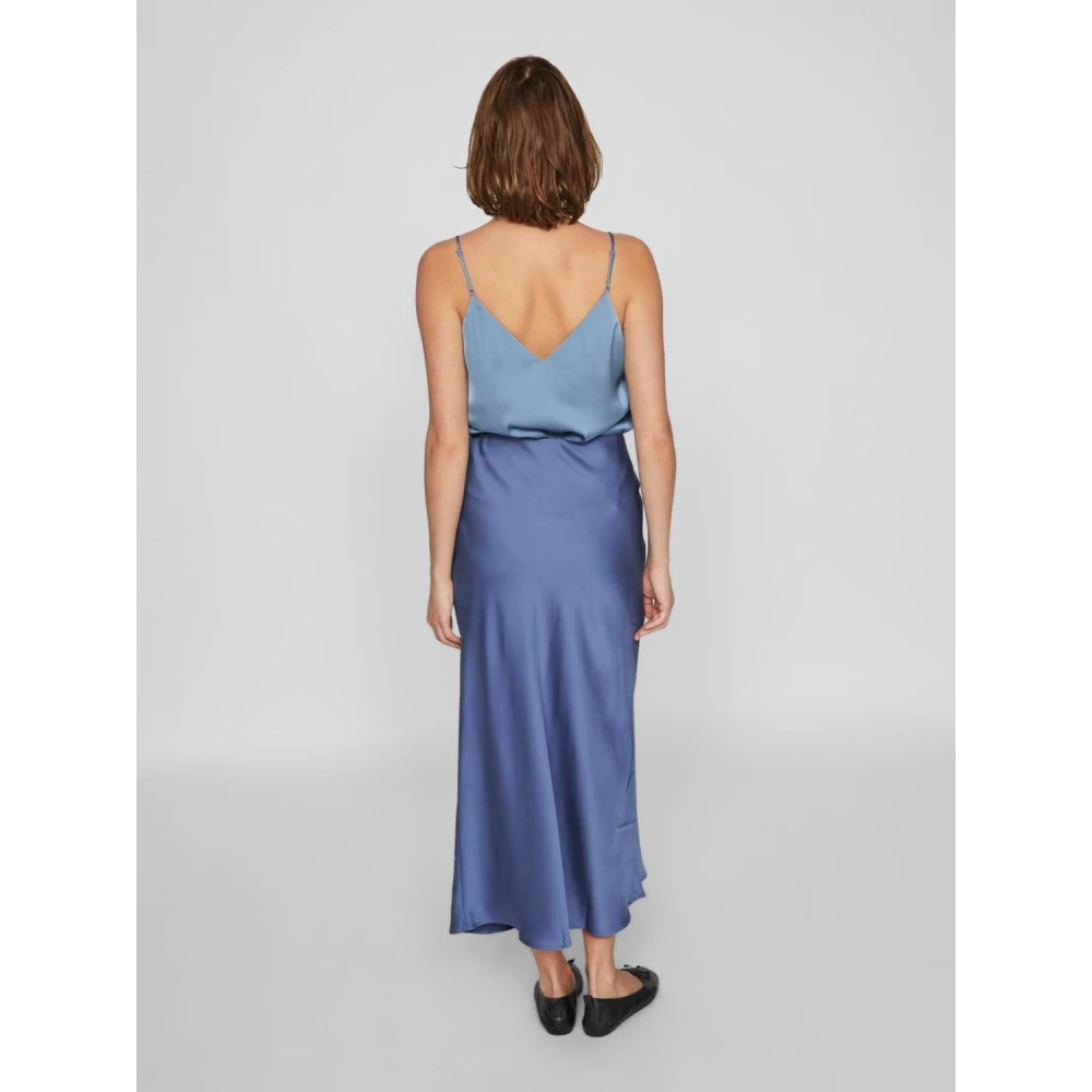 Vila Elegante Ellette Rok voor Dames Blue Dames