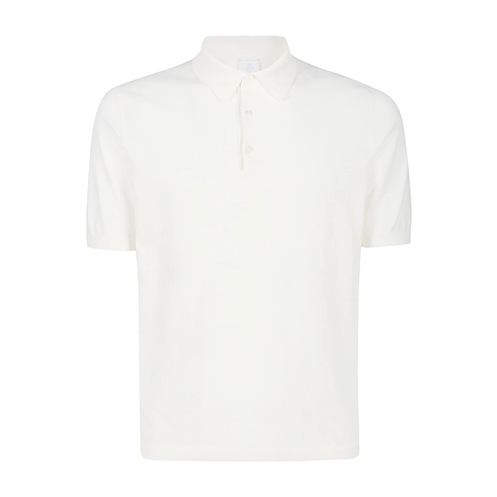 Eleventy Mænd Hvid Top, Herre,, Bomuld, Polo Shirt Extra Stor