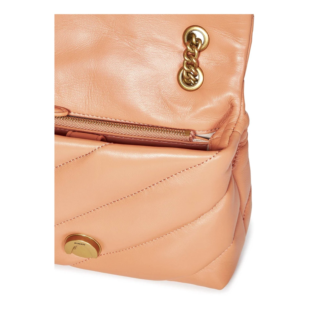 pinko Love Birds Oranje Schoudertas Orange Dames
