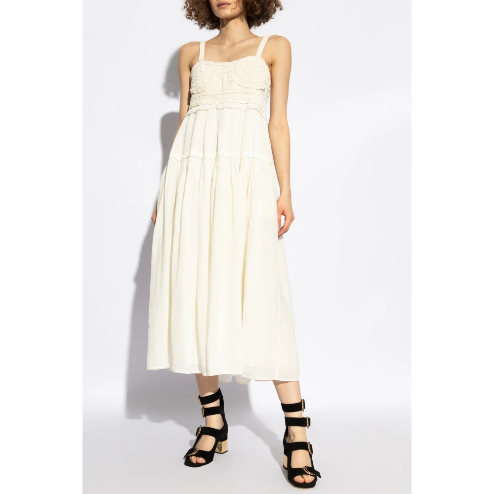 Ulla Johnson Jurk met bandjes Beige Dames