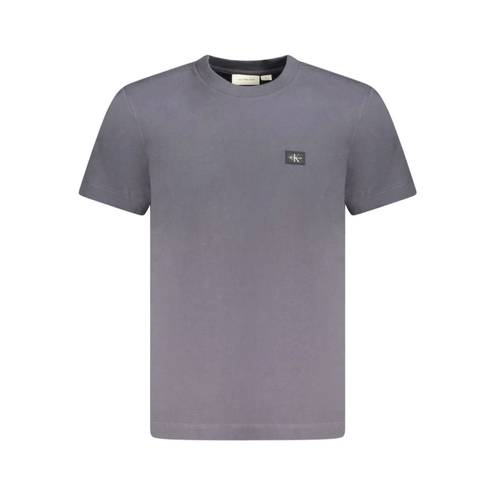 Calvin Klein Blauw Katoenen T-Shirt | Casual Stijl Blue Heren