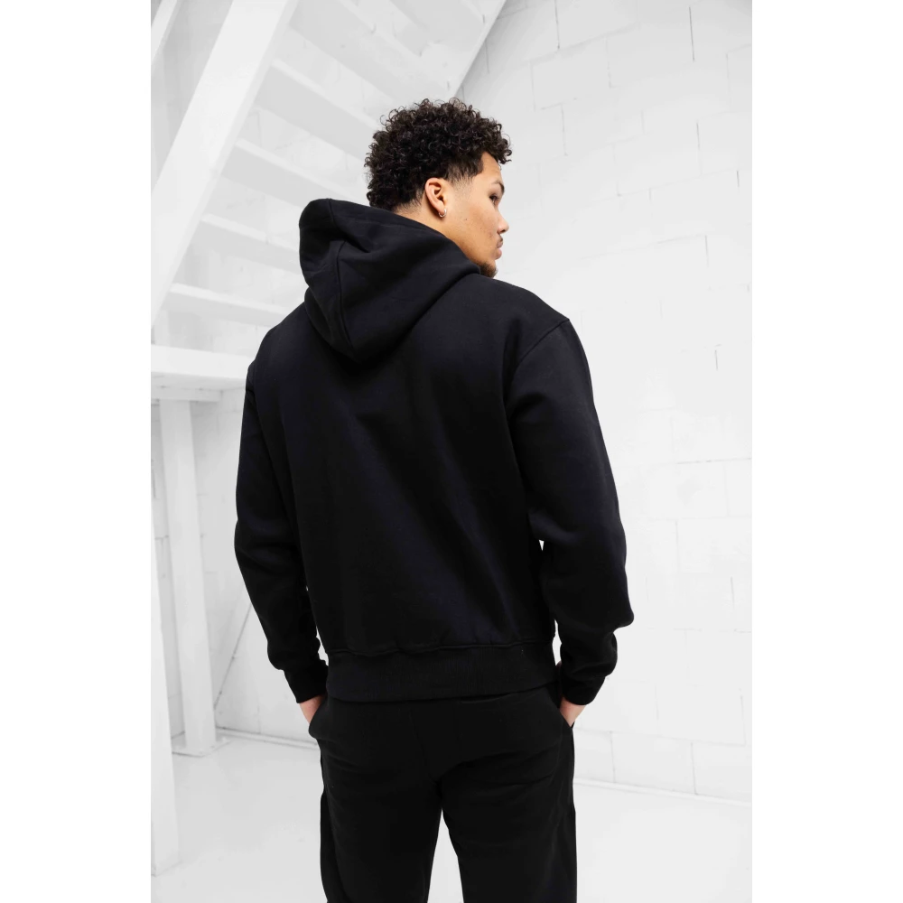 Quotrell Universiteit Hoodie Trainingspak Zwart Wit Black Heren