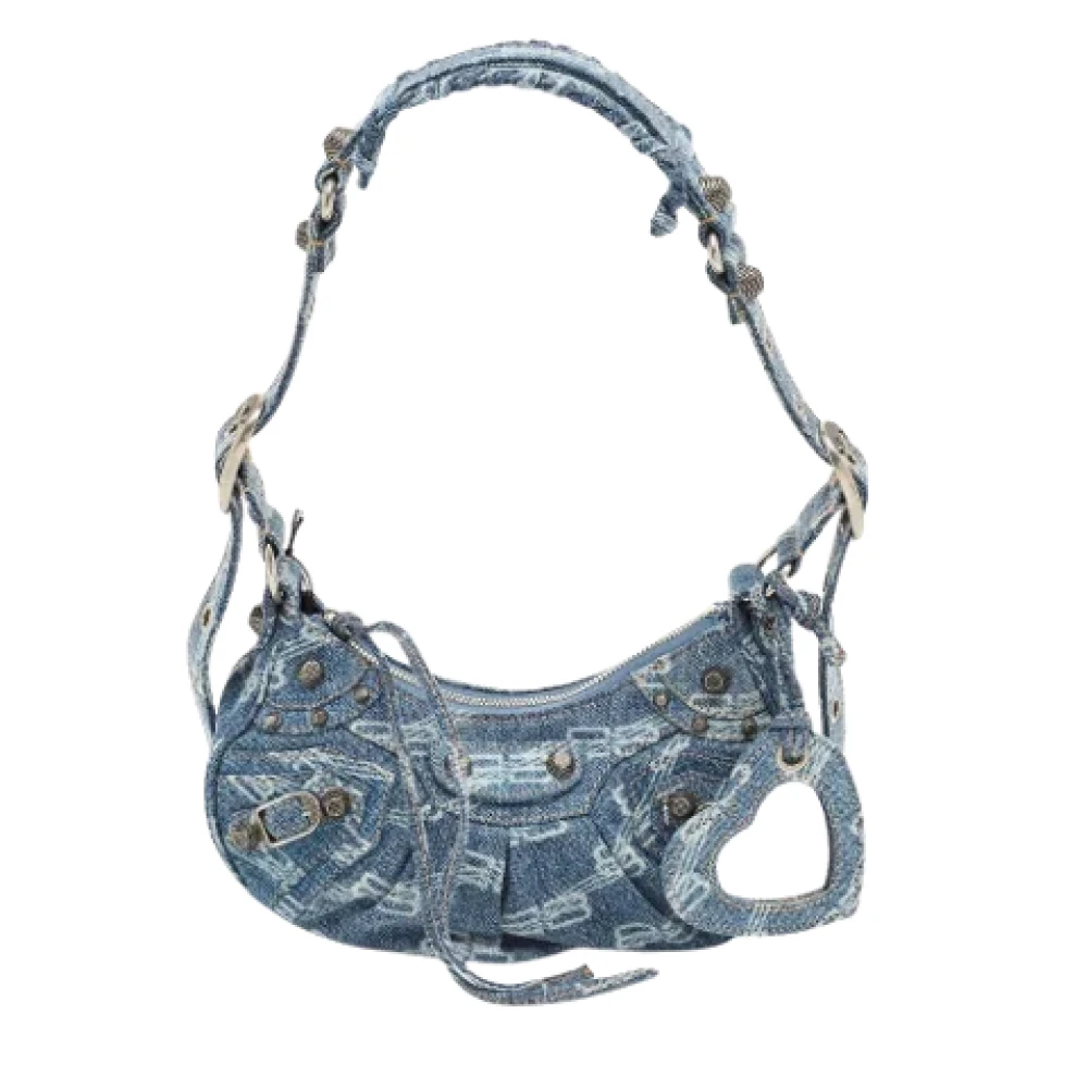 Balenciaga Vintage Pre-owned Denim balenciaga-bags Blue Dames