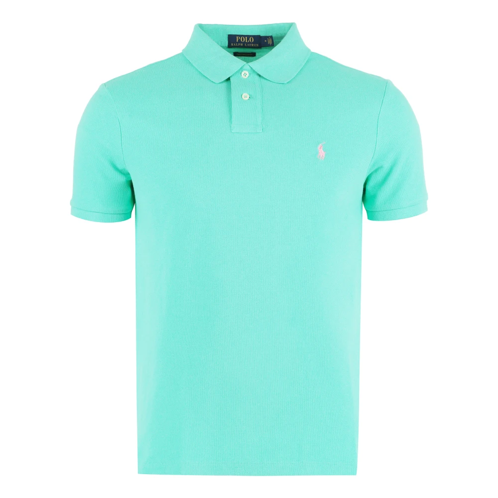 Polo Ralph Lauren Men's Green Cotton-Piqué Polo Shirt
