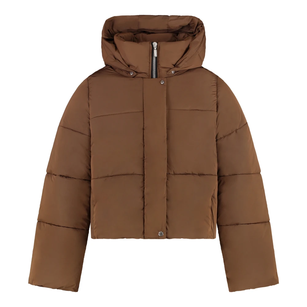 Rhude Warme Gewatteerde Jas met Capuchon Brown Heren