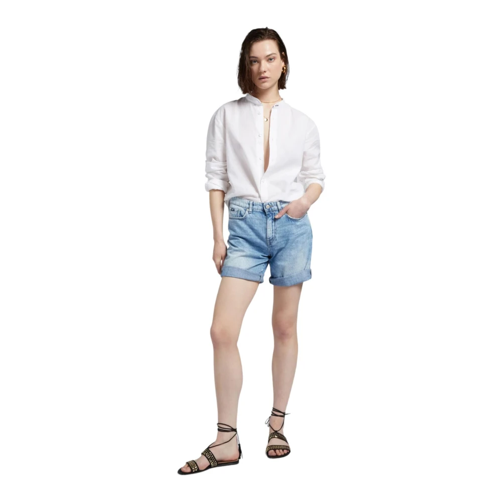 GAS Bermuda Shorts voor Heren Blue Dames