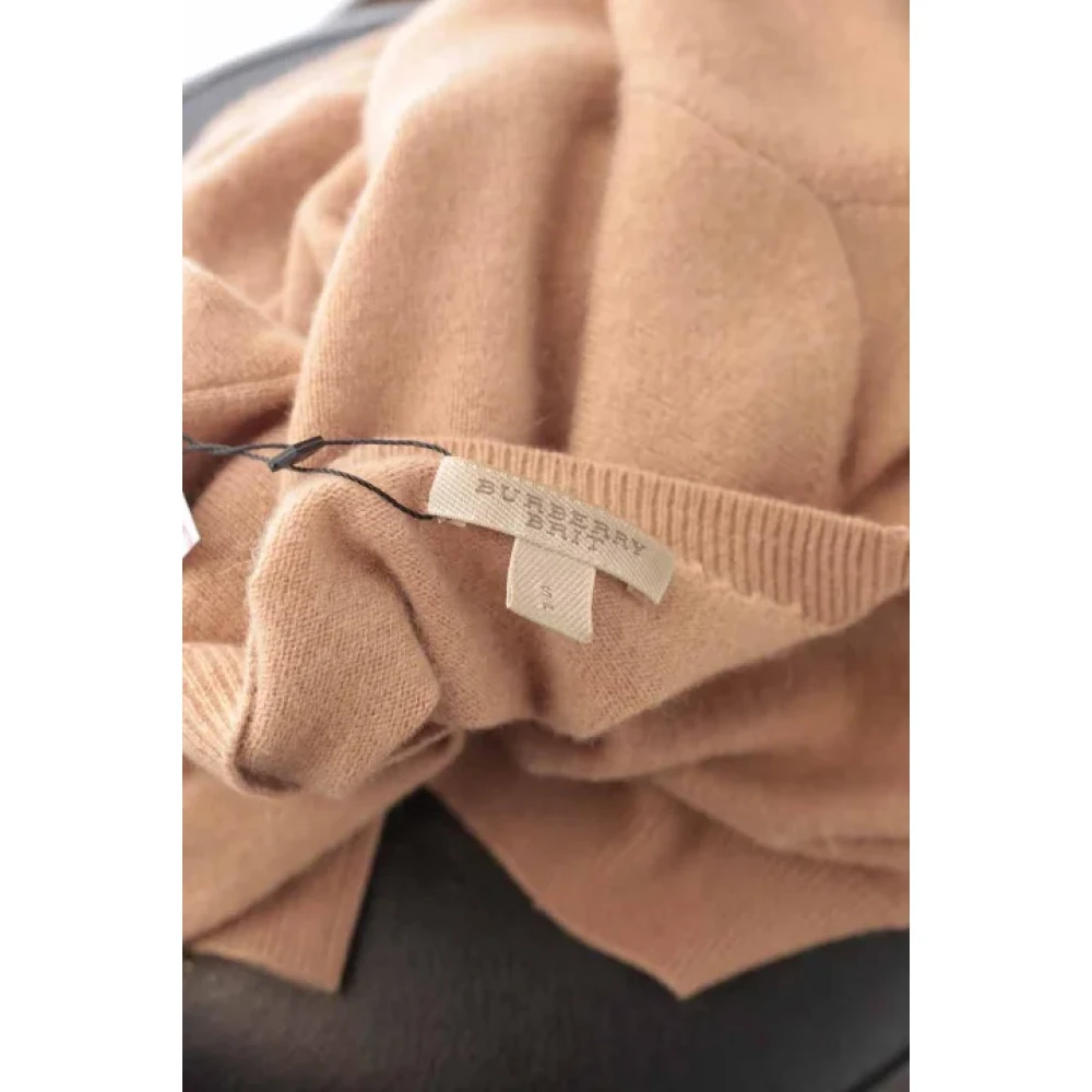 Burberry Vintage Pre-owned Cashmere tops Brown Dames