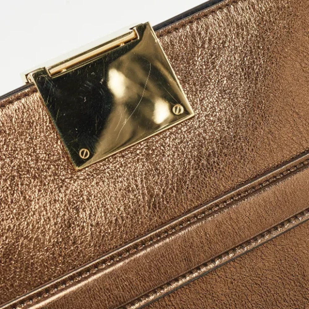 Burberry Vintage Pre-owned Leather clutches Brown Dames