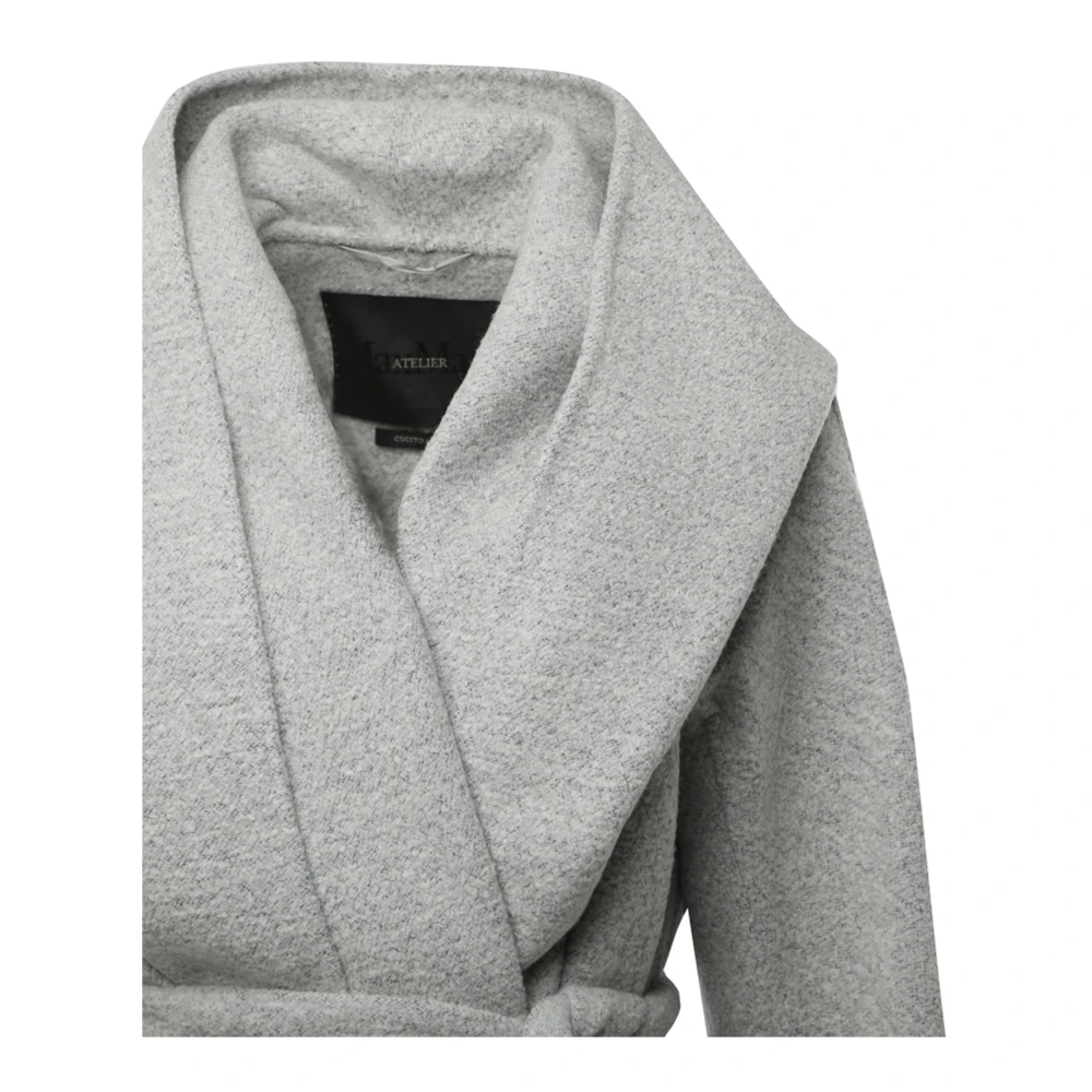 Max Mara Racer Jas met Afneembare Riem Gray Dames