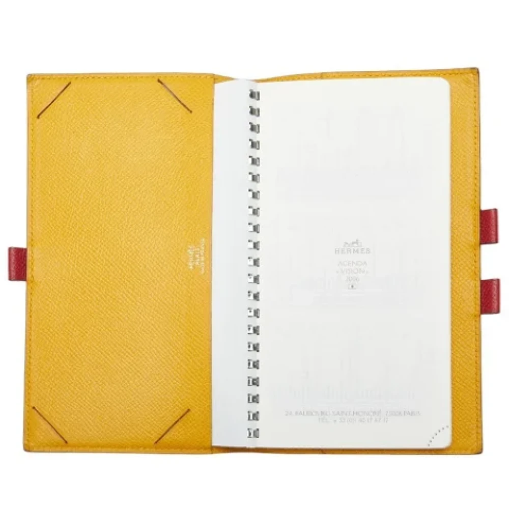Hermès Vintage Pre-owned Leather home-office Red Dames