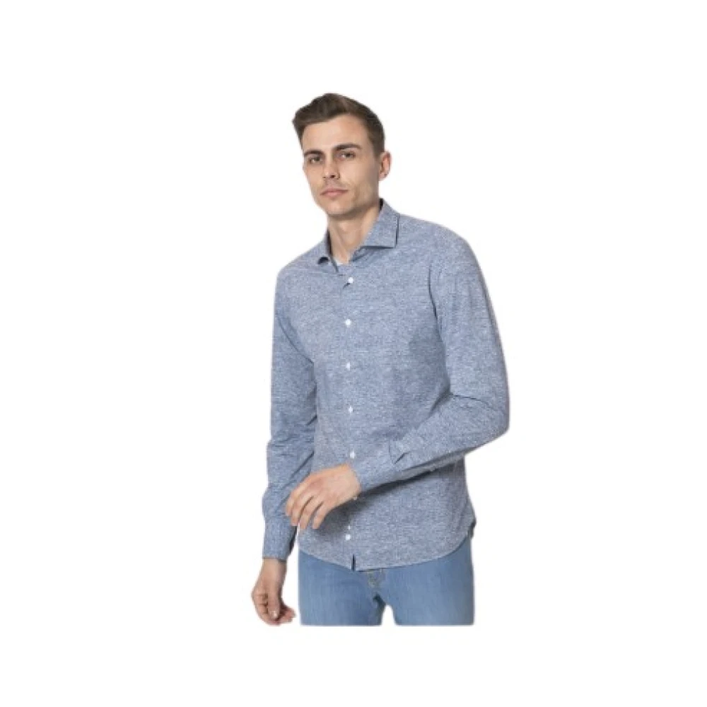 Orian Hombre Azul - Camisa Jaspeada- Shirts - S- Camisa Jaspeada