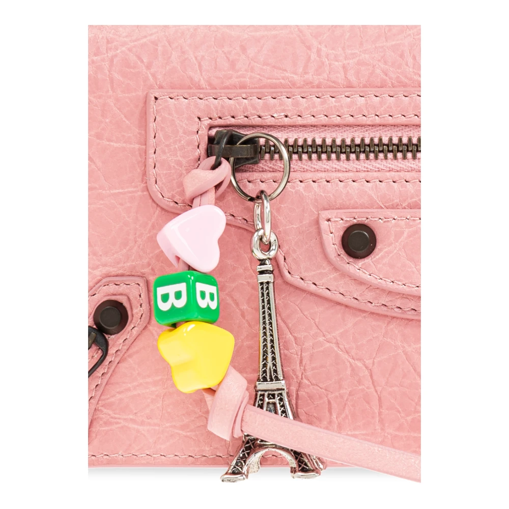 Balenciaga Portemonnee met Logo Pink Dames