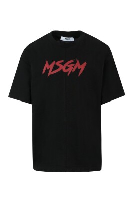 t-shirt-noir-en-coton-avec-logo-rouge