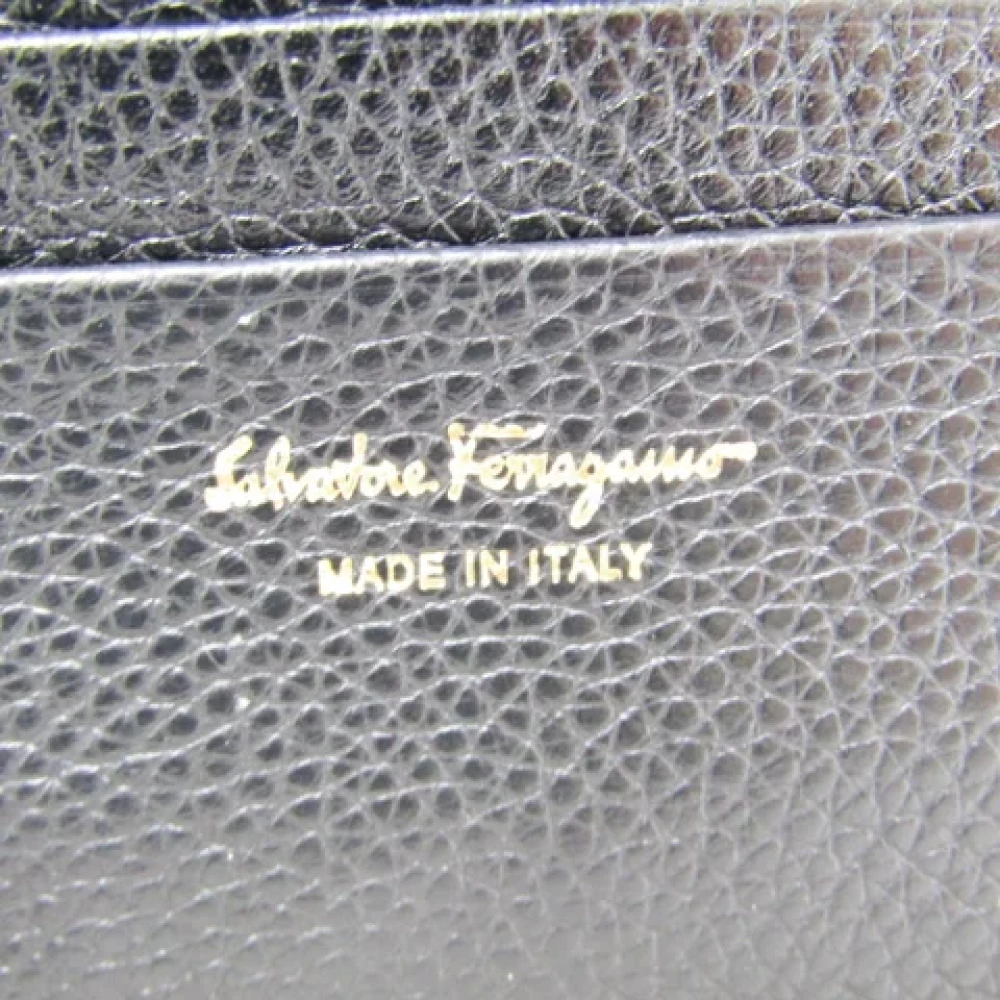 Salvatore Ferragamo Pre-owned Leather wallets Black Dames