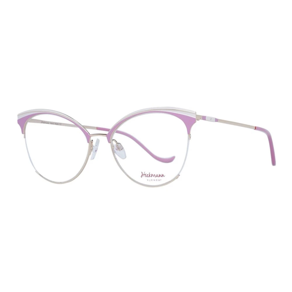 Ana Hickmann Roze Butterfly Half-Rim Metalen Montuur Pink Dames