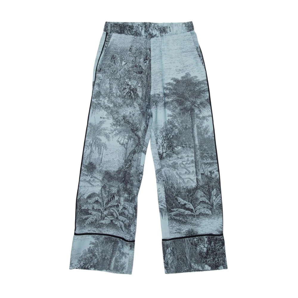 N21 Girls Multicolor Graphic Print Trousers - Trousers - 16 Y - Kids