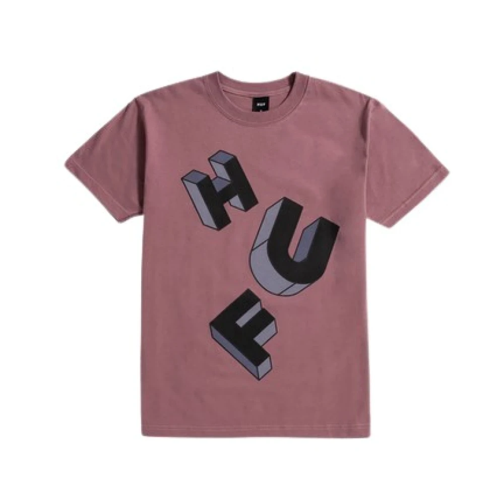 HUF Paarse Abecedarian T-shirts en Polos Purple Heren