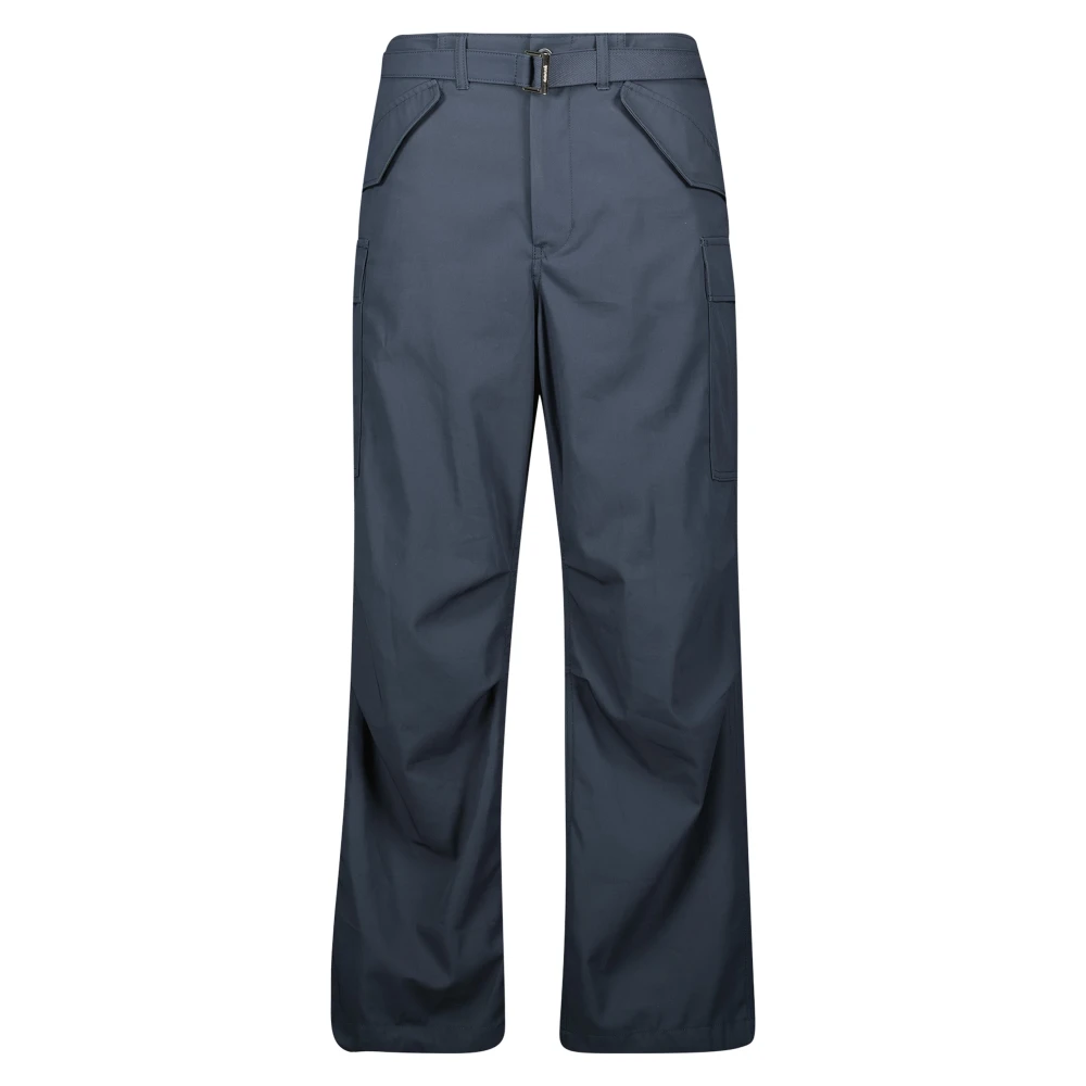 Sacai Cargo broek Lente-Zomer 2025 Collectie Blue Heren