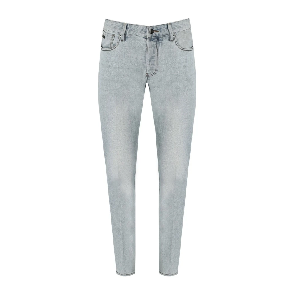 Emporio Armani Lichtblauwe Slim Fit Jeans Blue Heren