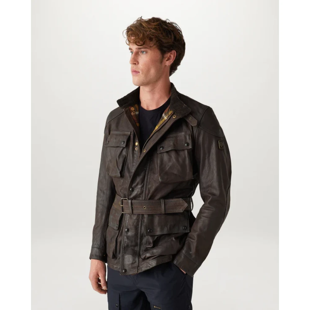 Belstaff Legacy Trialmaster Panther Leren Jas Brown Heren