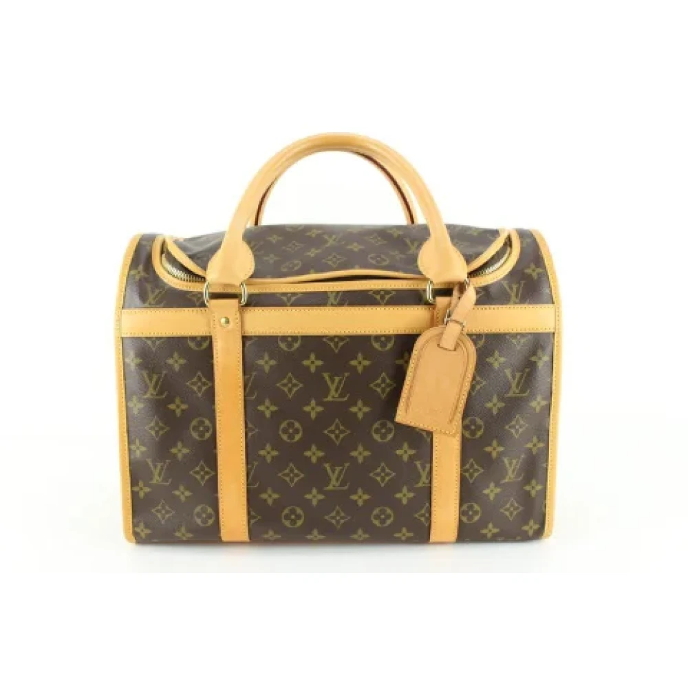 Louis Vuitton Vintage Canvas LV Väskor, Begagnade, Tillverkade i Frankrike Brown, Unisex