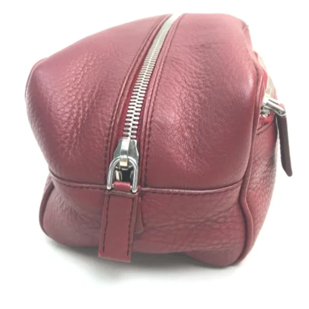 Prada Vintage Pre-owned Leather prada-bags Red Dames