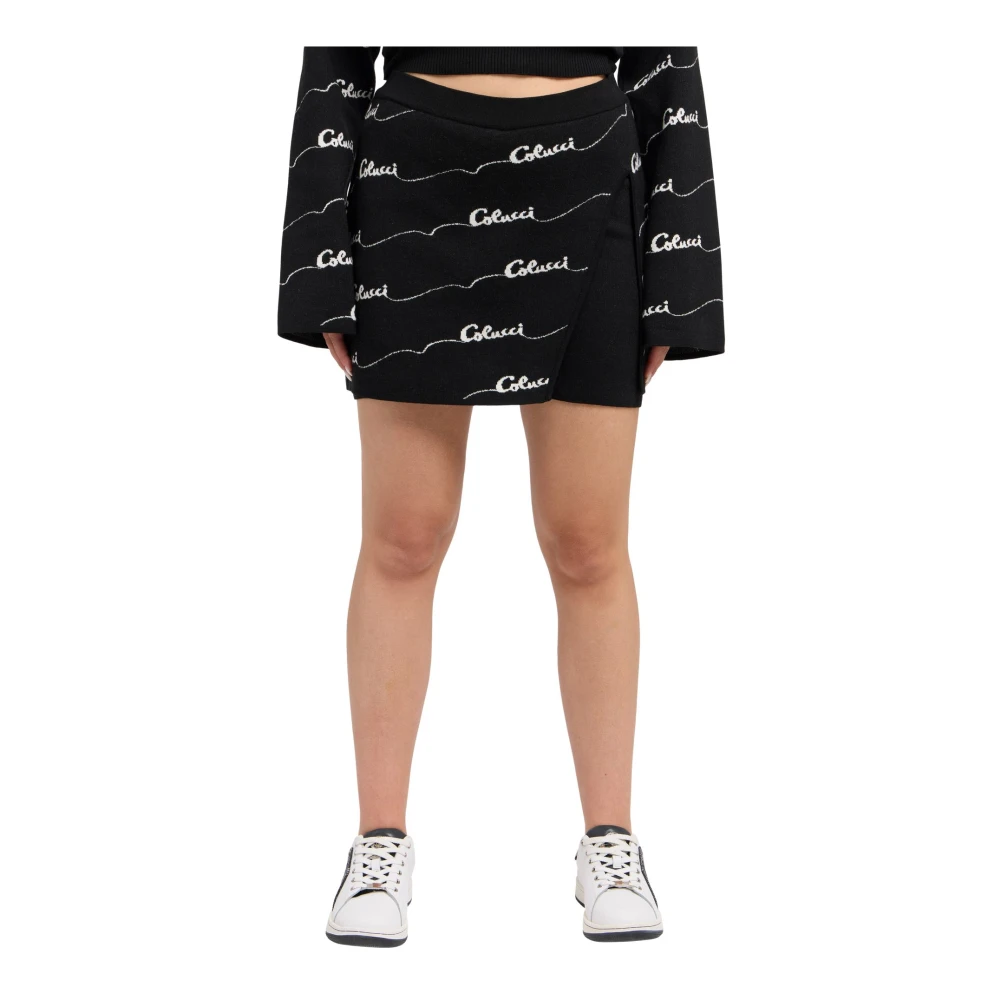 carlo colucci Rok met Geïntegreerde Shorts Black Dames