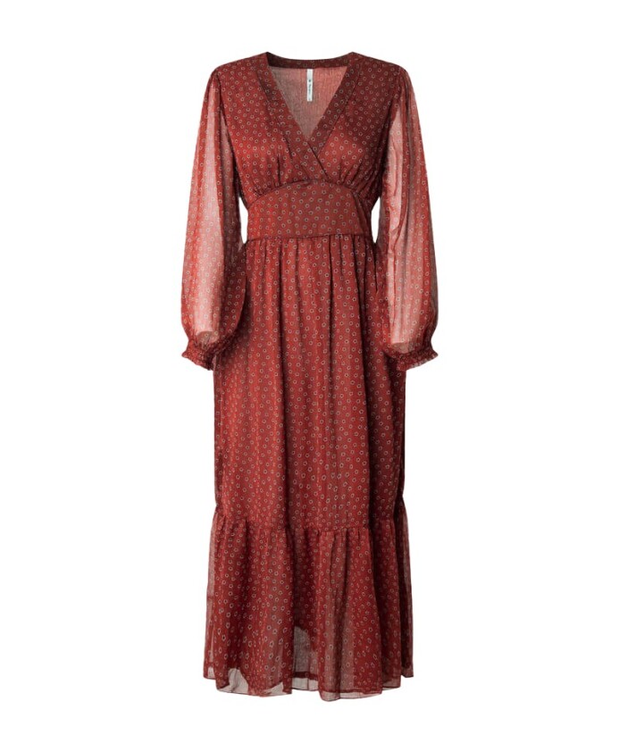 robe-midi-florale-encolure-croisee
