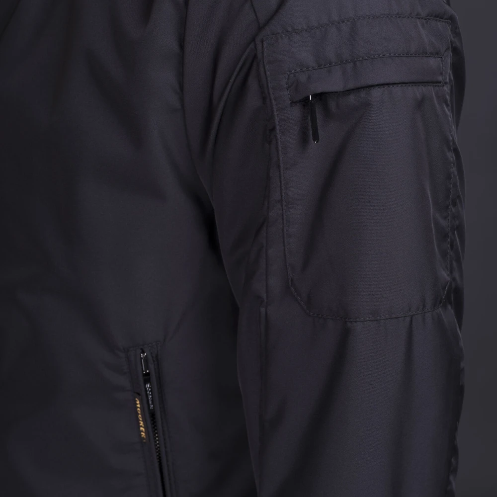 Moorer Aviator Bomber Jas Black Heren