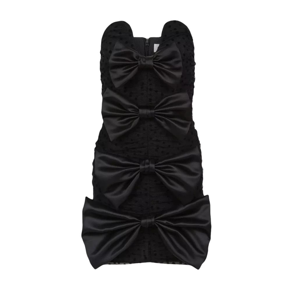 Nina Ricci Zwarte Minijurk met Strikken Black Dames
