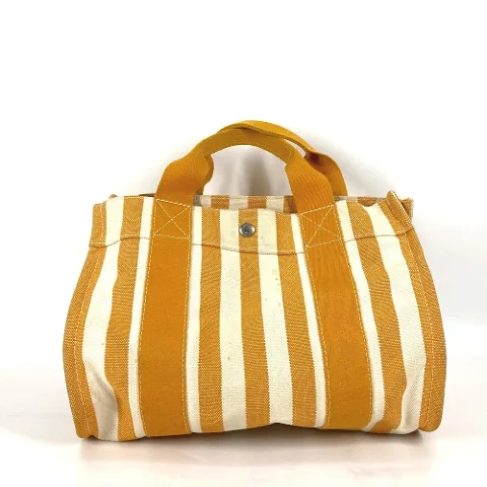 Hermès Vintage Pre-owned Fabric handbags Orange Dames
