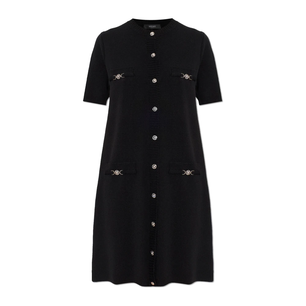 Versace Donna Nero Abiti, Xs, New,
