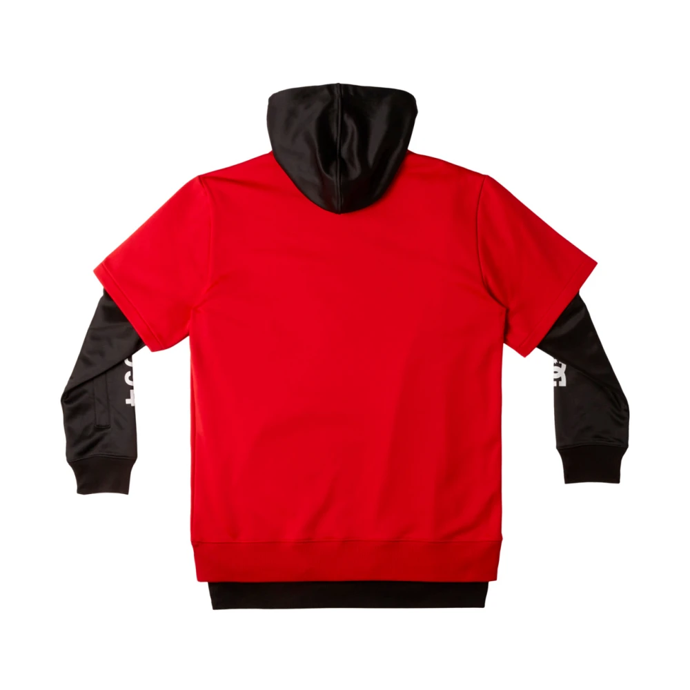 DC Shoes Rode Sweater met Afneembare Capuchon Red Heren