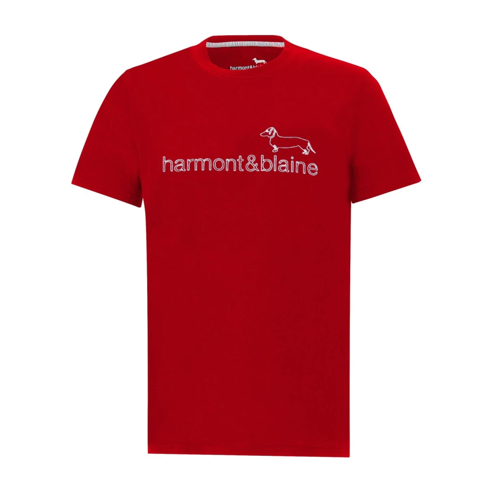 Harmont & Blaine Korte Mouw T-shirt Red Heren
